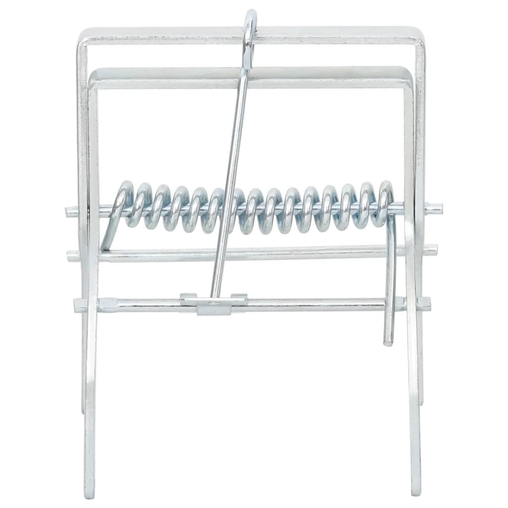 Mole Traps 4 pcs Silver Galvanised Steel