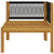 2-seater Garden Bench with Cushions Wood Acacia&Rope