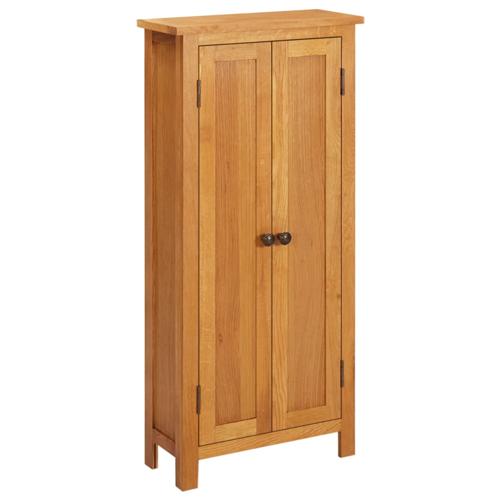 Storage Cabinet 50x22x110 cm Solid Oak Wood