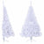 Artificial Half Christmas Tree with Stand White 150 cm PVC