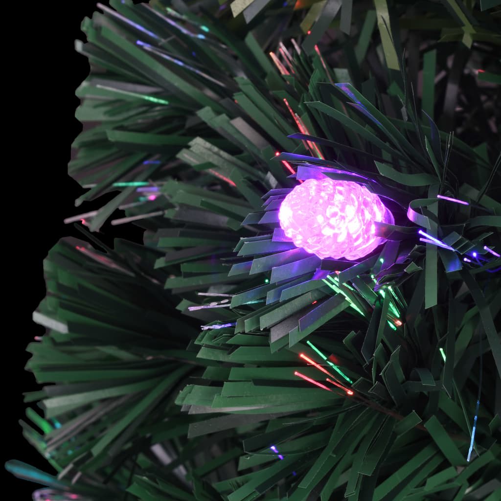 Artificial Pre-lit Christmas Tree with Stand 180 cm Fibre Optic