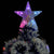 Artificial Pre-lit Christmas Tree White&Blue 210 cm Fibre Optic