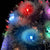 Artificial Pre-lit Christmas Tree White&Blue 210 cm Fibre Optic