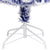 Artificial Pre-lit Christmas Tree White&Blue 210 cm Fibre Optic