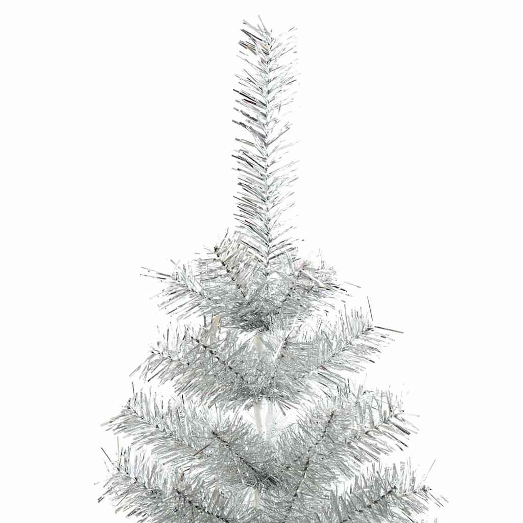 Artificial Christmas Tree with Stand Silver 120 cm PET