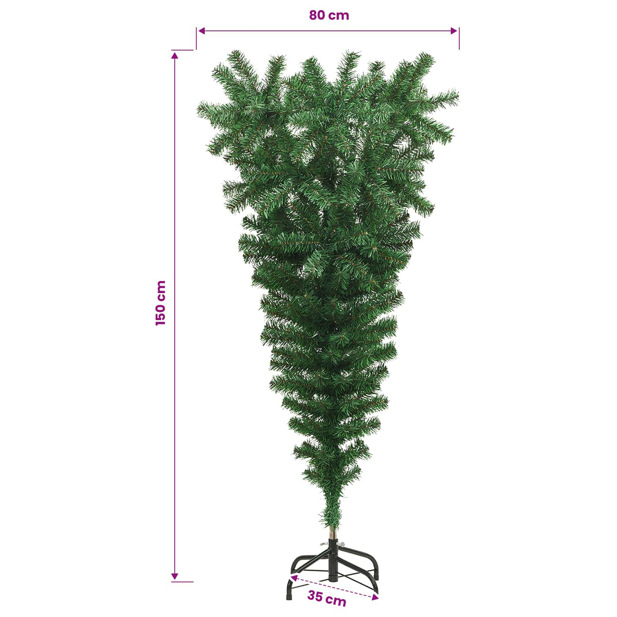 Christmas trees PVC, Steel Green