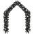 Christmas Garland with LED Lights 20 m Black