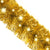 Christmas Garland with LED Lights 10 m Gold