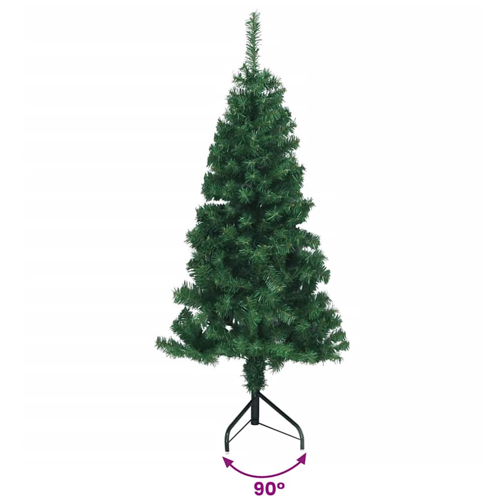 Corner Artificial Christmas Tree Green 120 cm PVC