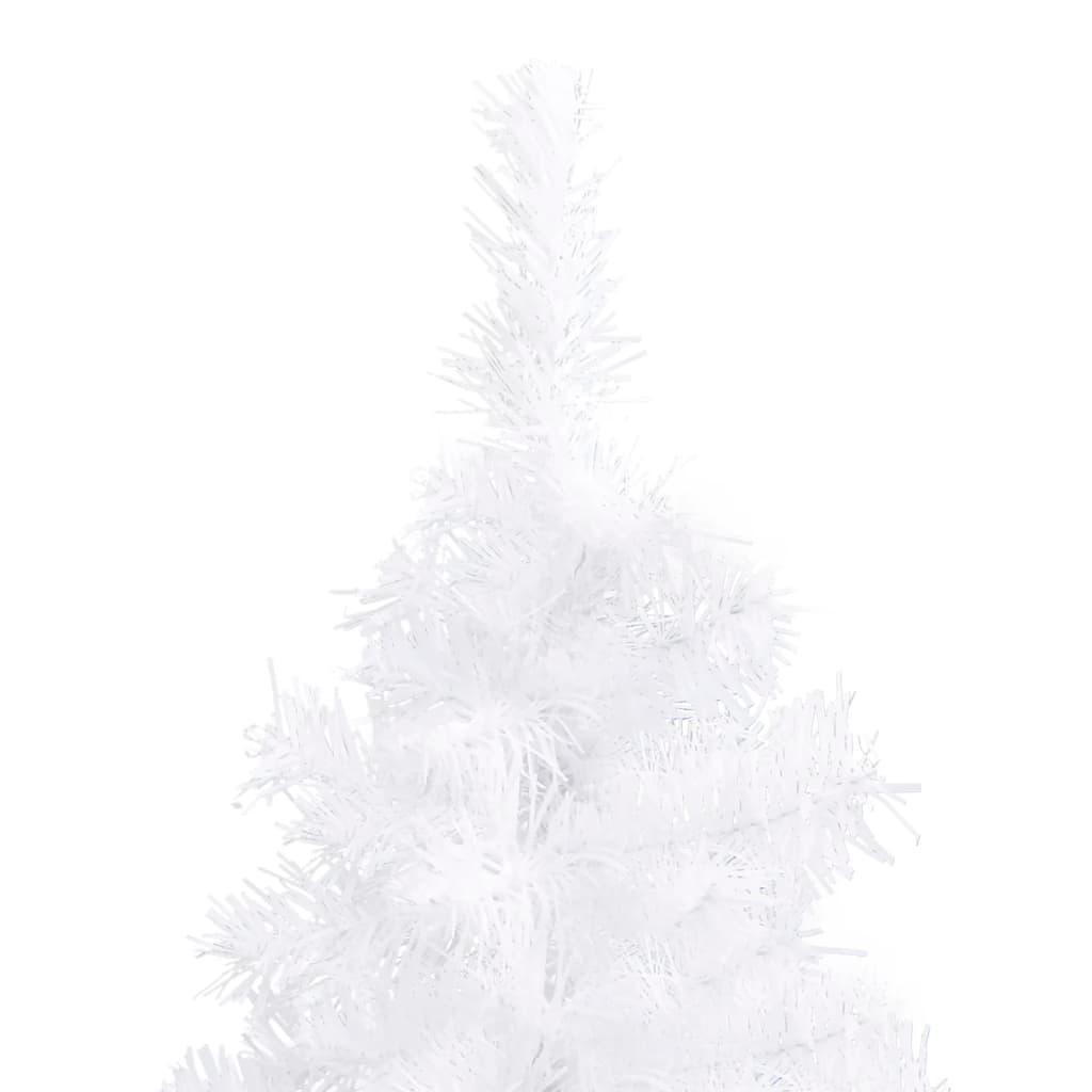Corner Artificial Christmas Tree White 240 cm PVC