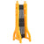 Folding Traffic Barrier Yellow and Black 250x38x96 cm