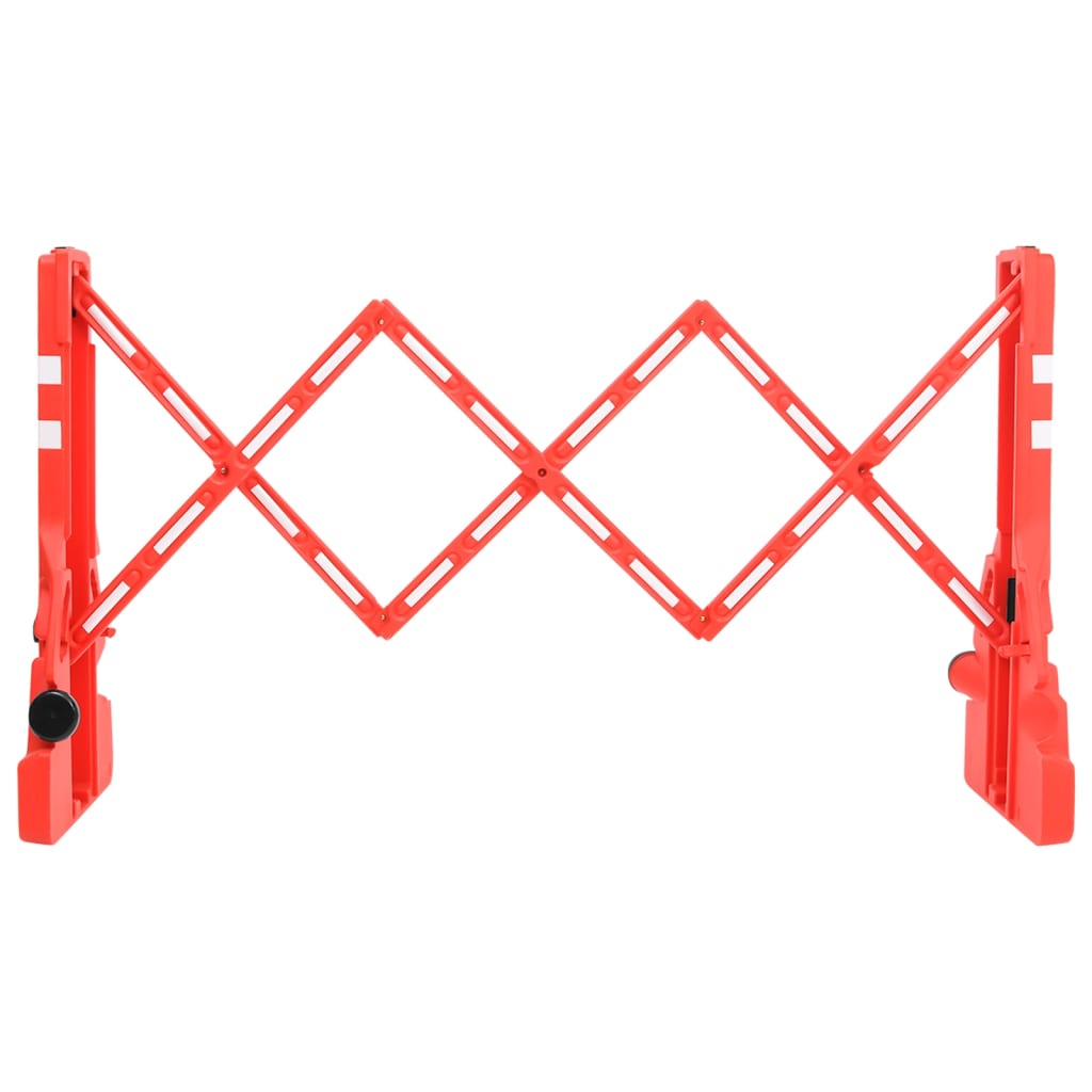 Folding Traffic Barrier Red 210x50x105 cm