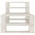 6 Piece Garden Pallet Lounge Set Wood White