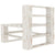 7 Piece Garden Pallet Lounge Set Wood White