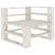 6 Piece Garden Pallet Lounge Set Wood White