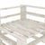 Garden Pallet Sofa White 4-Seater Wood