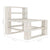 Garden Pallet Sofa White 3-Seater Wood