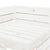 Garden 4-Seater Pallet Sofa Wood White