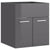 Bathroom Furniture Set High Gloss Grey Engineered Wood