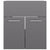 Bathroom Furniture Set High Gloss Grey Engineered Wood