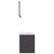 Bathroom Furniture Set Grey Engineered Wood