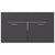 Bathroom Furniture Set Grey Engineered Wood
