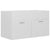 Bathroom Furniture Set High Gloss White Engineered Wood