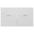 Bathroom Furniture Set High Gloss White Engineered Wood