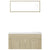 Bathroom Furniture Set Sonoma Oak Engineered Wood