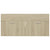 Bathroom Furniture Set Sonoma Oak Engineered Wood