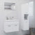 Bathroom Furniture Set White Engineered Wood