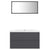 Bathroom Furniture Set Grey Engineered Wood