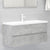 Bathroom Furniture Set Concrete Grey Engineered Wood