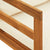 Sun Lounger with 1 Armrest Cream White Solid Acacia Wood