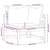 Corner Sofa with Cream White Cushions Solid Acacia Wood