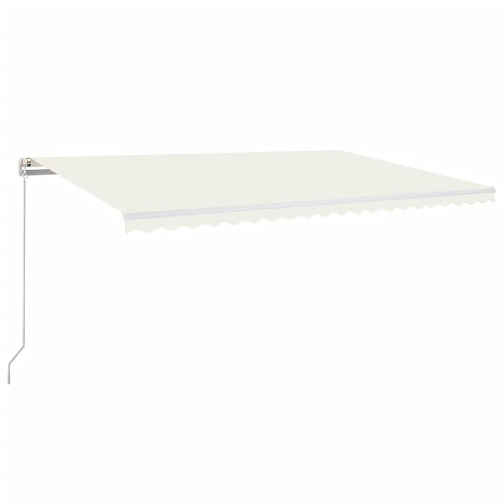 Manual Retractable Awning 500x300 cm Cream (313193+313169)