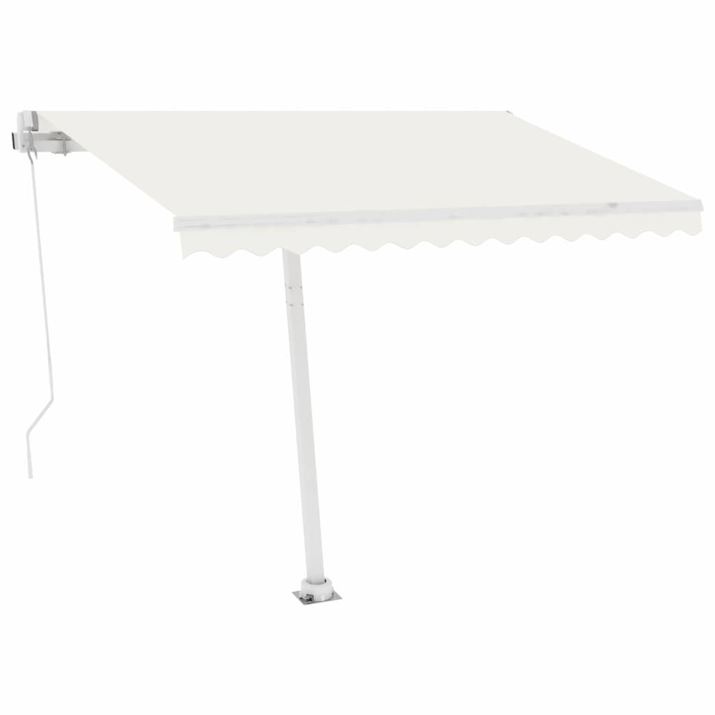 Manual Awning 3 x 2.5 m Cream 100% Polyester
