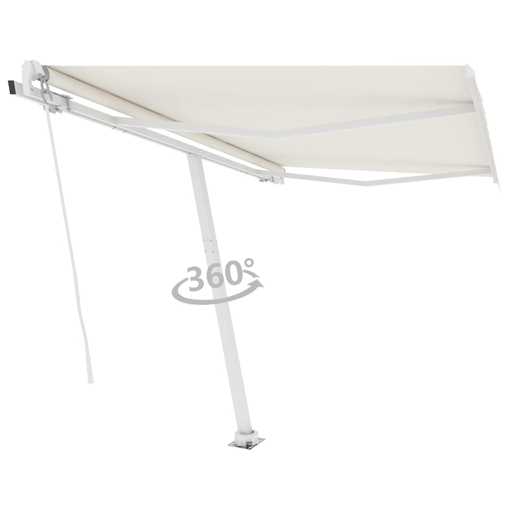 Manual Awning 3 x 2.5 m Cream 100% Polyester