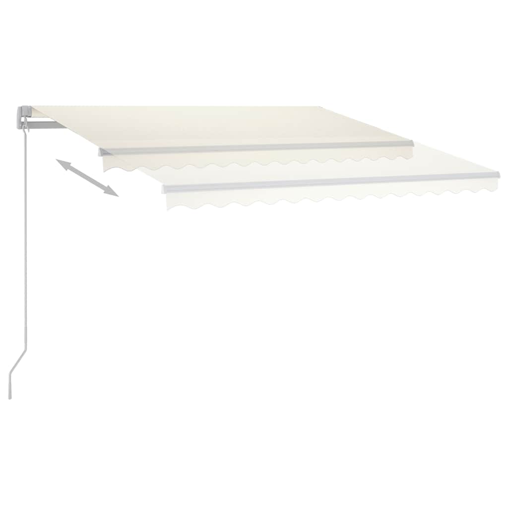 Manual Awning 3 x 2.5 m Cream 100% Polyester