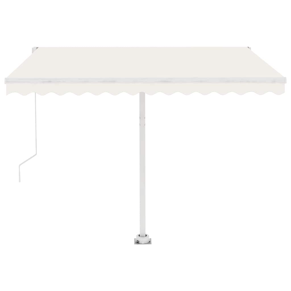 Manual Awning 3 x 2.5 m Cream 100% Polyester