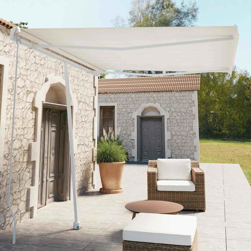 Manual Awning 3 x 2.5 m Cream 100% Polyester