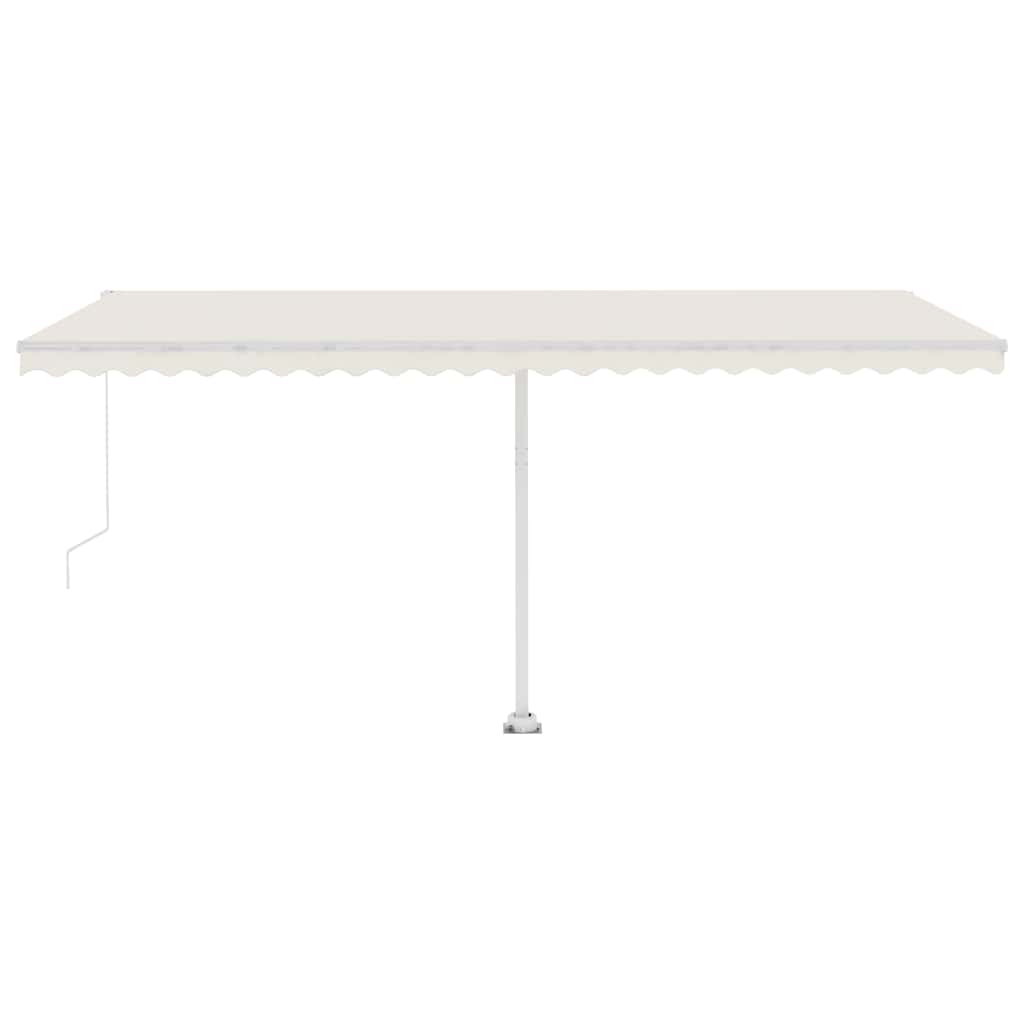Freestanding Manual Retractable Awning 500x300 cm Cream (313193+313169+315091)