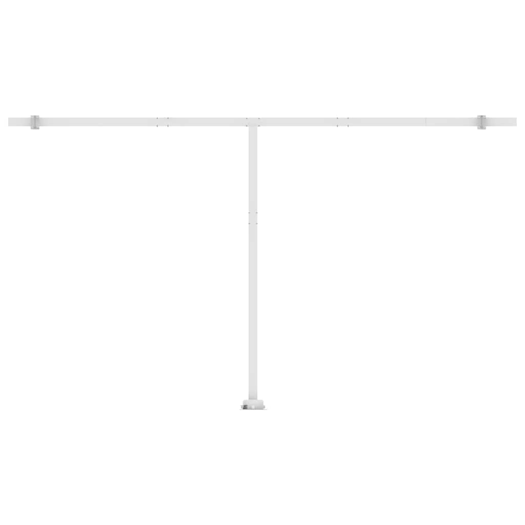 Freestanding Manual Retractable Awning 500x300 cm Yellow/White (313193+313176+315091)