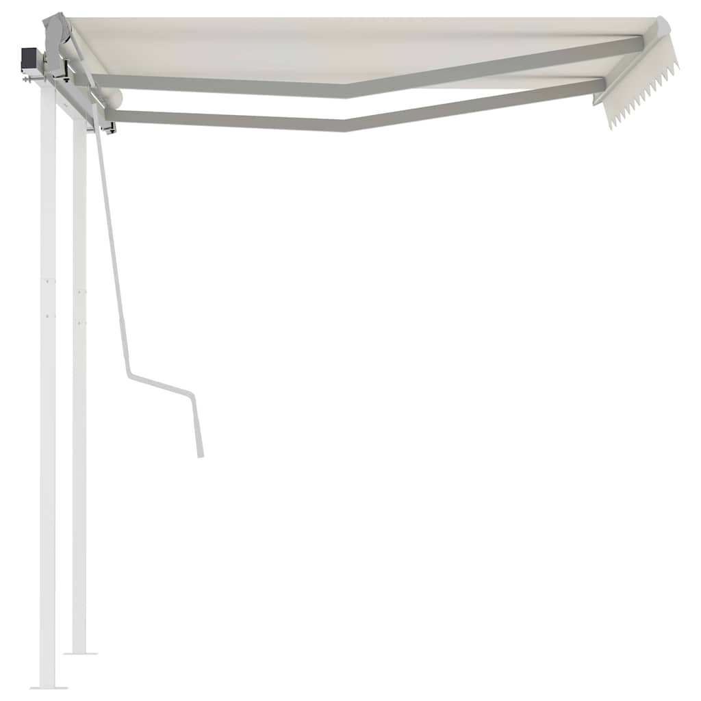 Manual Awning 3 x 2.5 m Cream 100% Polyester