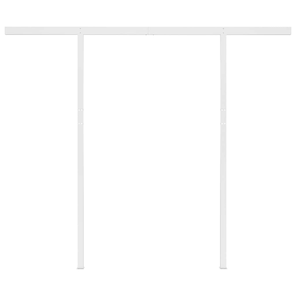 Manual Retractable Awning with Posts 3x2.5 m Anthracite