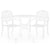 3 Piece Bistro Set Cast Aluminium White