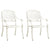 3 Piece Bistro Set Cast Aluminium White