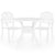 3 Piece Bistro Set Cast Aluminium White