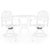 3 Piece Bistro Set Cast Aluminium White