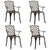 5 Piece Bistro Set Cast Aluminium Bronze